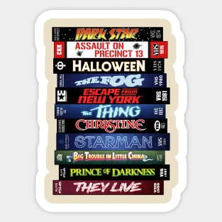 John Carpenter Cassete Movie Retro Sticker